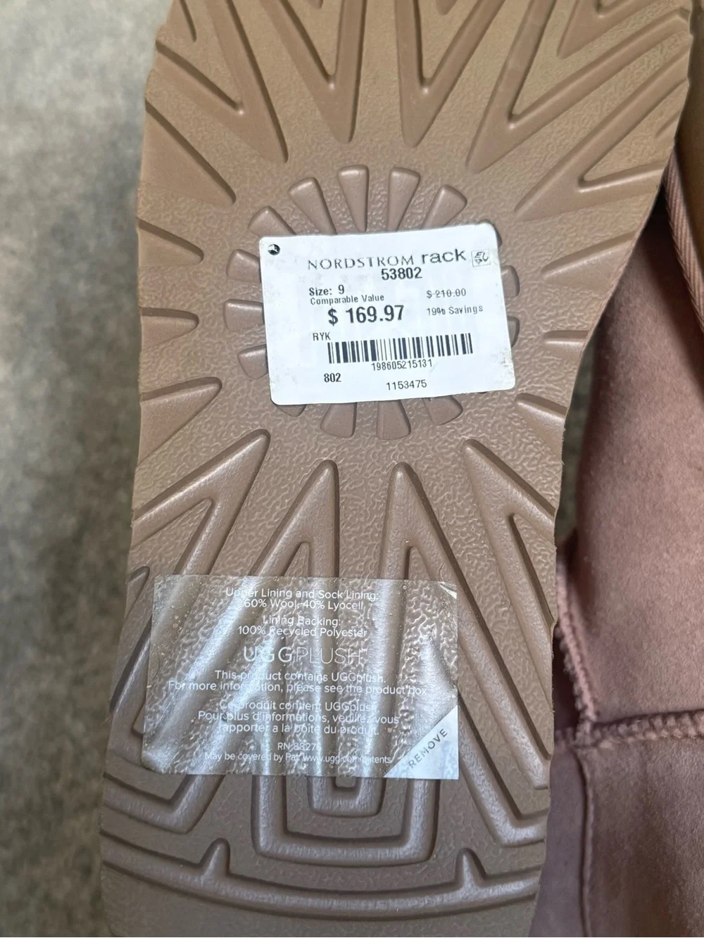 UGG Women's Pink Suede Short Boots with Back Bows